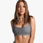 Grey sports bra